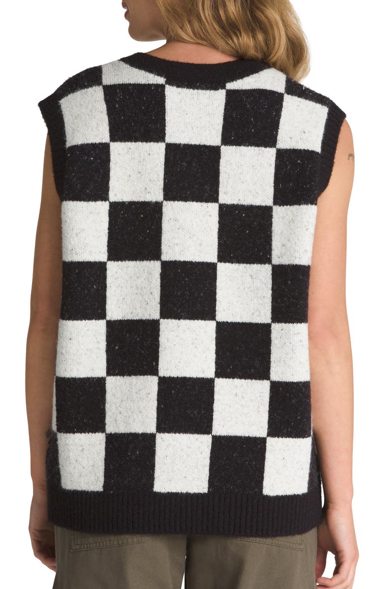 Vans Courtyard Checkerboard Sweater Vest, Alternate, color, 