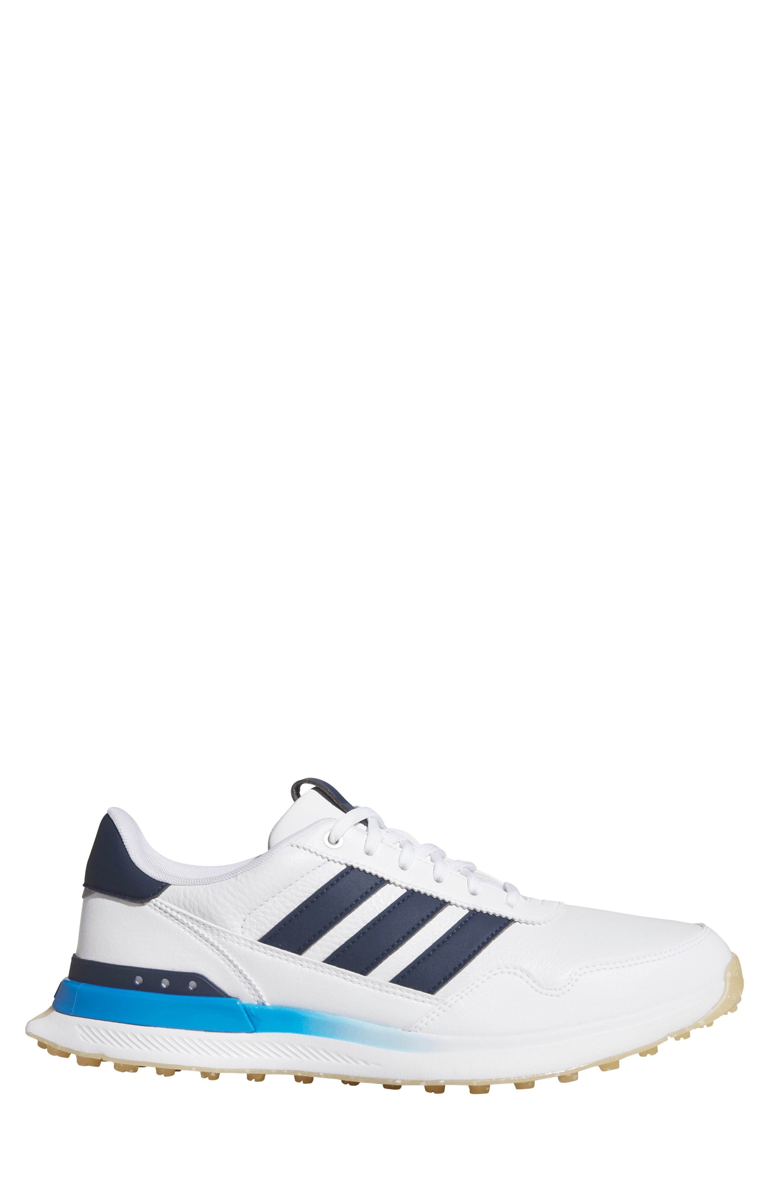 adidas S2G 26 Waterproof Spikeless Golf Shoe, Alternate, color, White/ Navy/ Blue