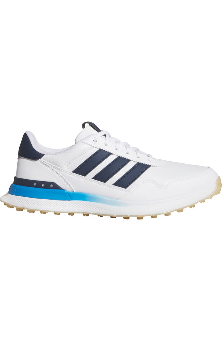 adidas S2G 26 Waterproof Spikeless Golf Shoe, Alternate, color, White/ Navy/ Blue