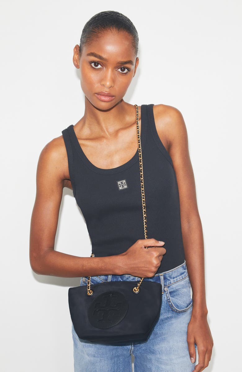 Tory Burch Small Ella Logo Detail Crossbody Bag, Alternate, color,