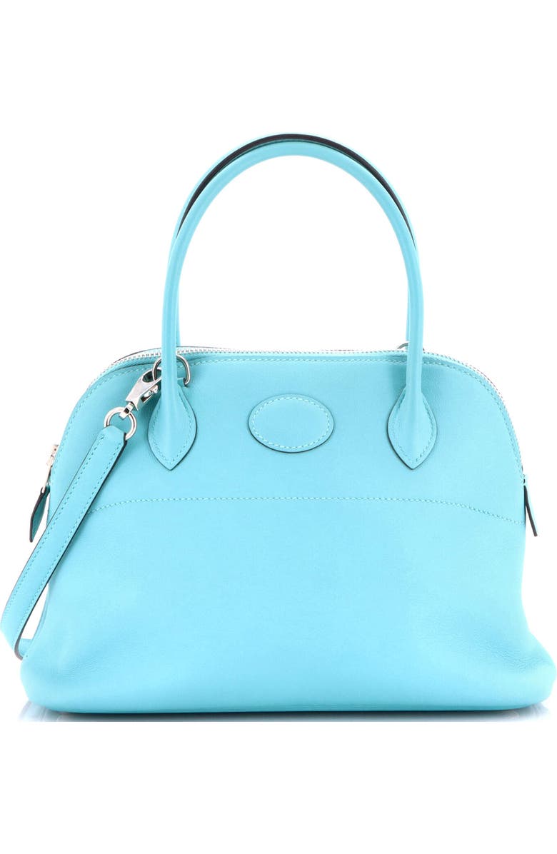 Pre-Owned Hermes Bolide Bag Swift 27, Main, color, Bleu Atoll