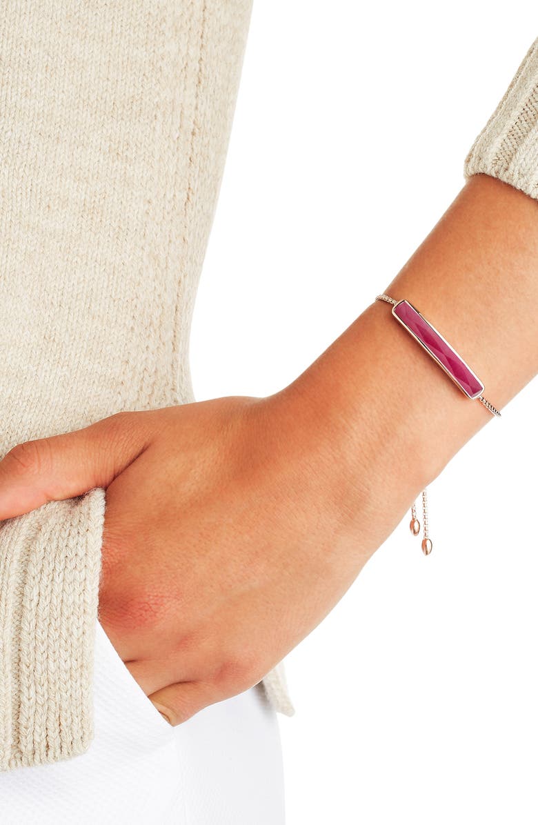 Monica Vinader Rose Gold Baja Facet Bracelet, Alternate, color, 