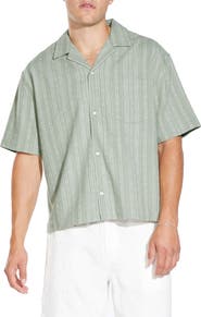 Civil Society Buka Boxy Crop Camp Shirt