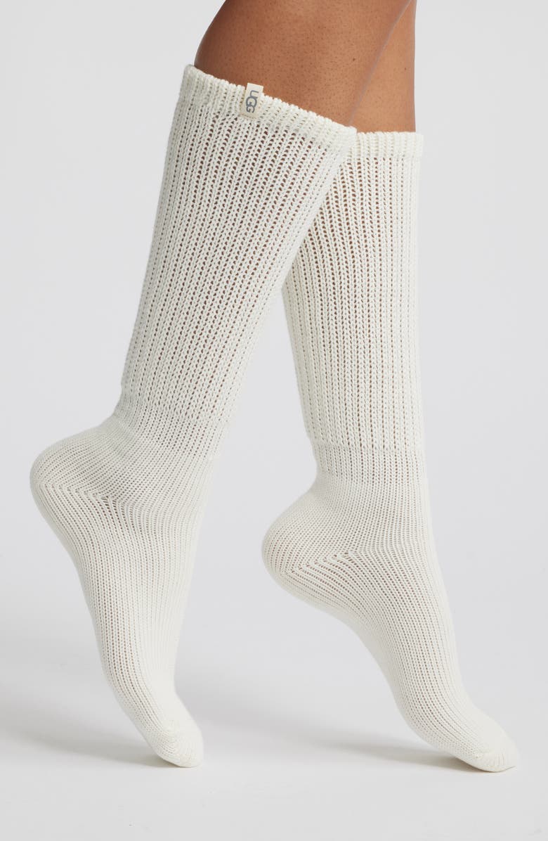 UGG<sup
®</sup
 Tyla II Slouchy Crew Socks, Main, color, Nimbus