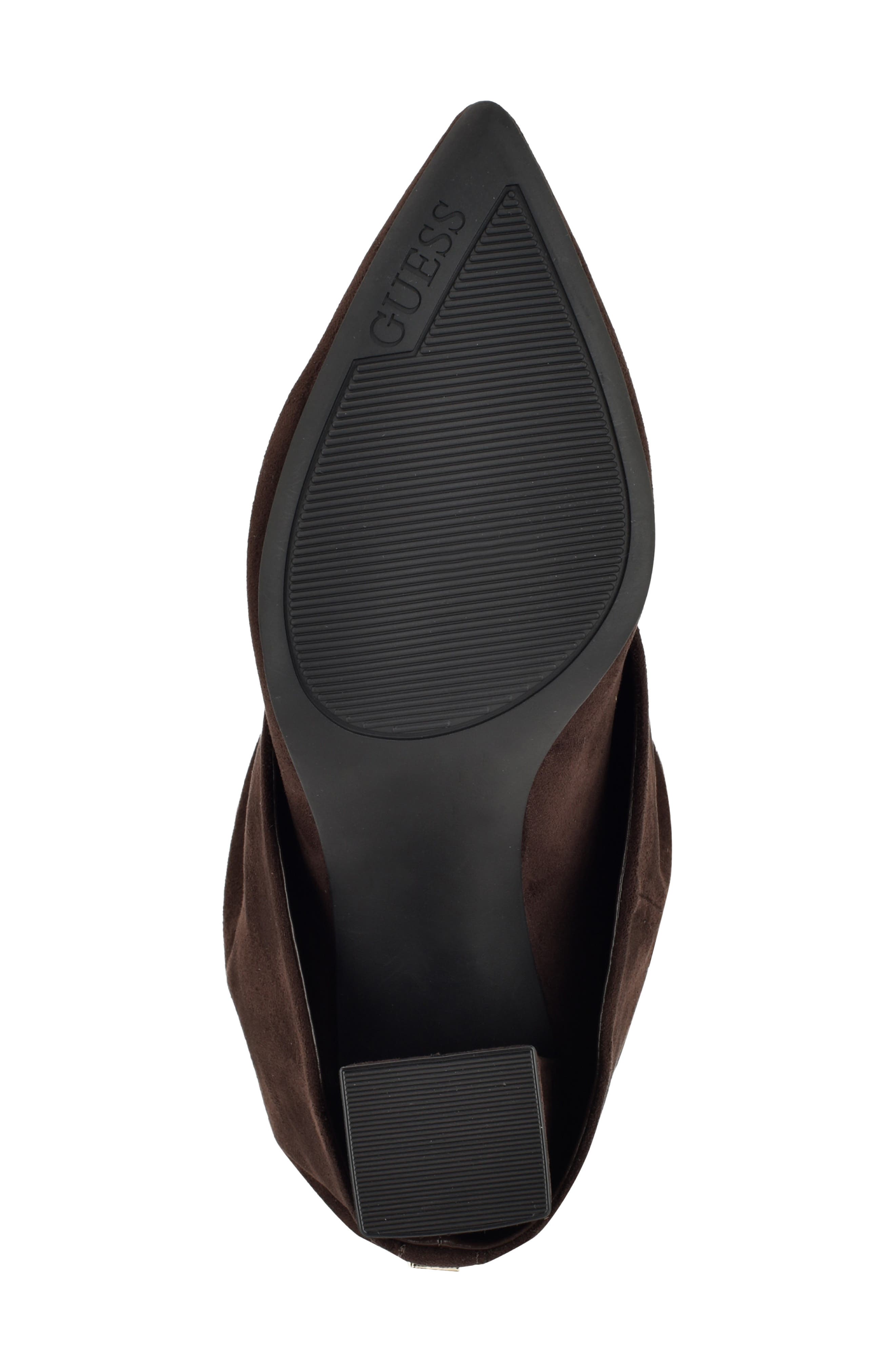 Geima Pointed Toe Slouch Foldover Boot, Alternate, color, DARK BROWN