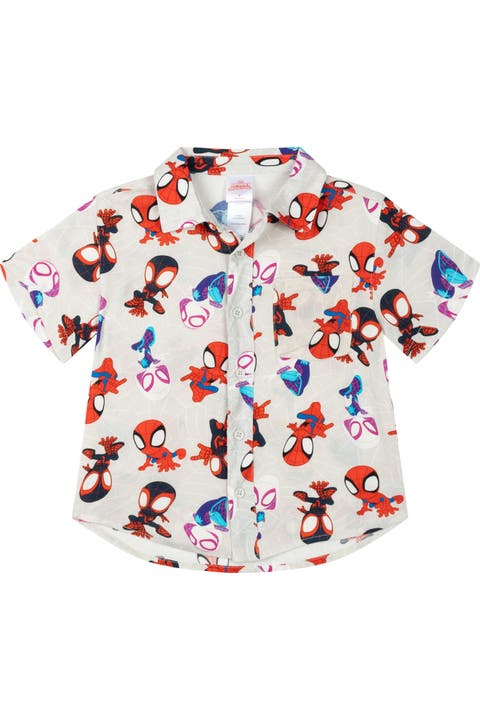 Spidey and His Amazing Friends Short Sleeve Button Down Shirt