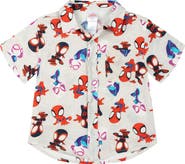 Marvel Spidey and His Amazing Friends Short Sleeve Button Down Shirt