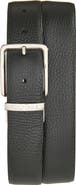Canali Reversible Grained Leather Belt