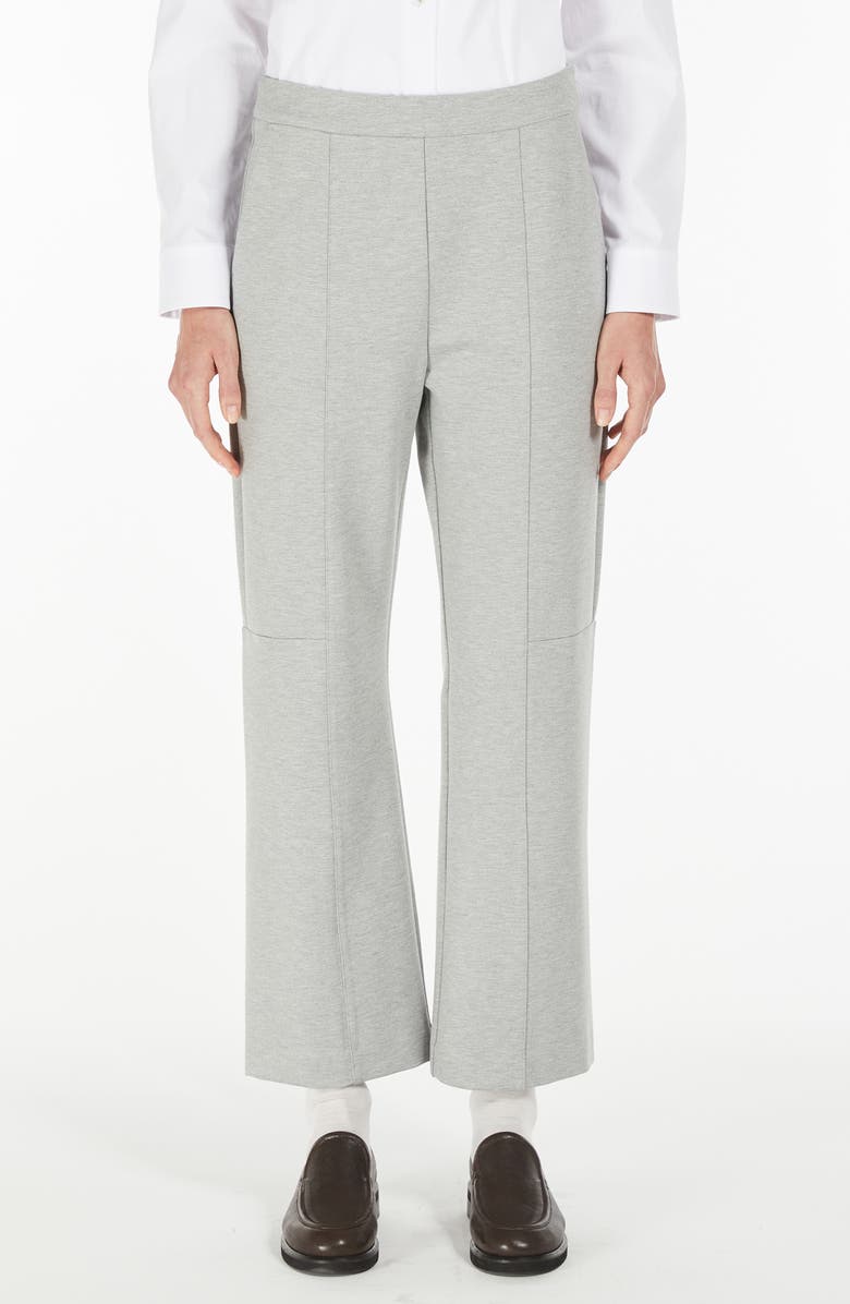 MM by Max Mara Burano Knit Ankle Pants, Main, color, Light Grey