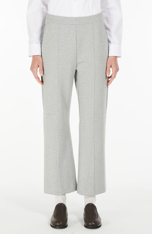 Mm Burano Knit Ankle Pants In Light Grey