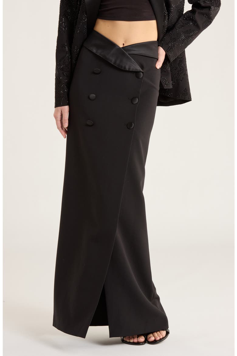 iRENE Tuxedo Maxi Skirt/ロングスカート L'AGENCE Diara Tuxedo Maxi Skirt (Women) | Nordstromrack