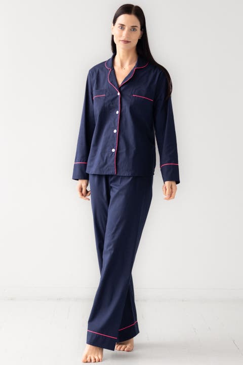 Classic Woven Cotton Pajama Set