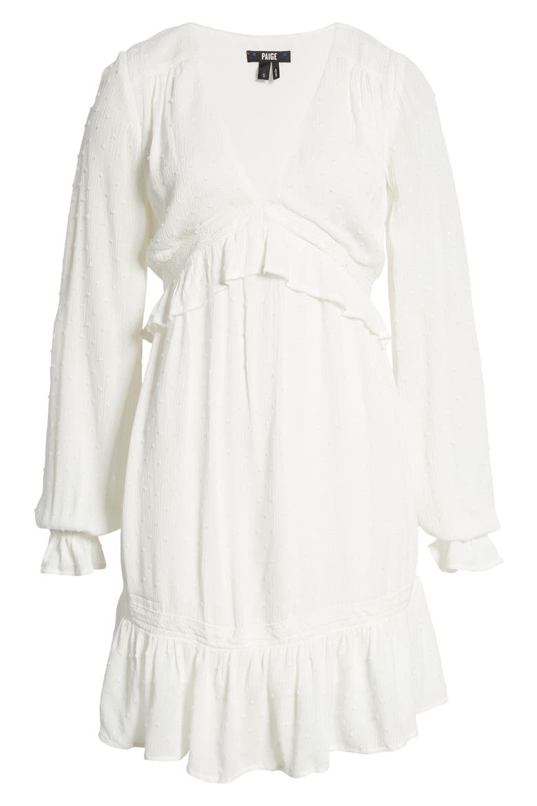Odelise Long Sleeve Dress, Alternate, color, WHITE