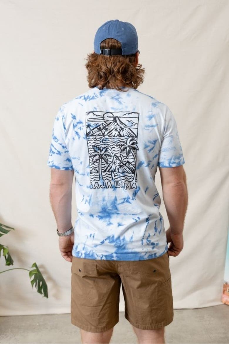 WAVY DAYZ - BLUE TIE DYE PRIMO GRAPHIC TEE, Alternate, color, Tie Dye