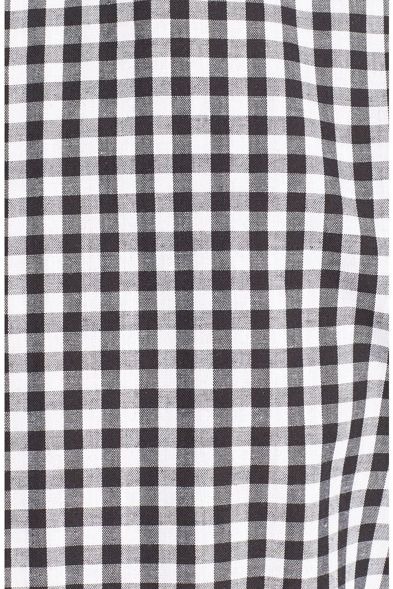 Gingham Woven Shirtdress, Alternate, color, BLACK/ WHITE