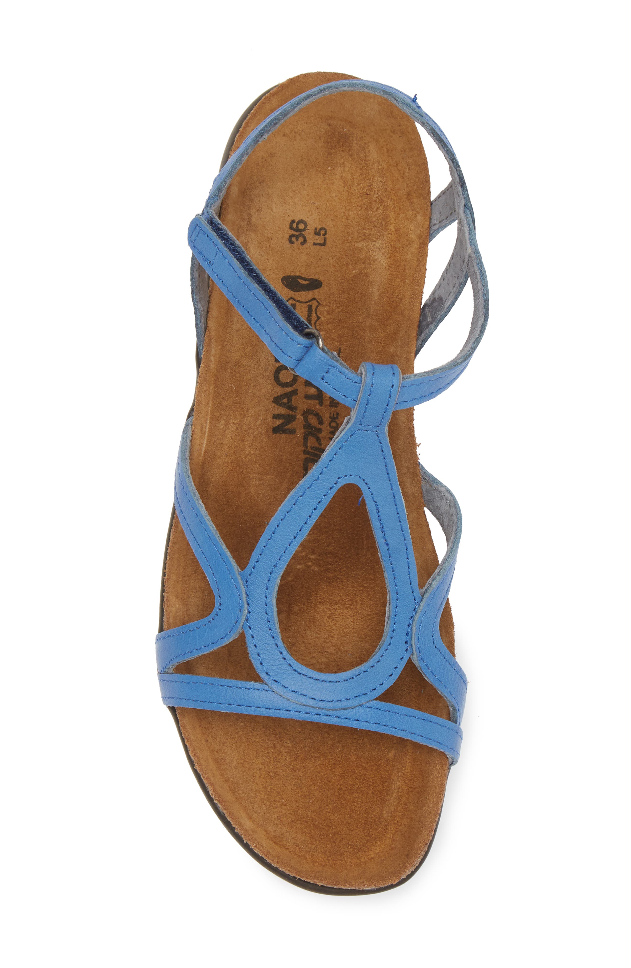 Dorith Sandal, Alternate, color, SAPPHIRE BLUE LEATHER