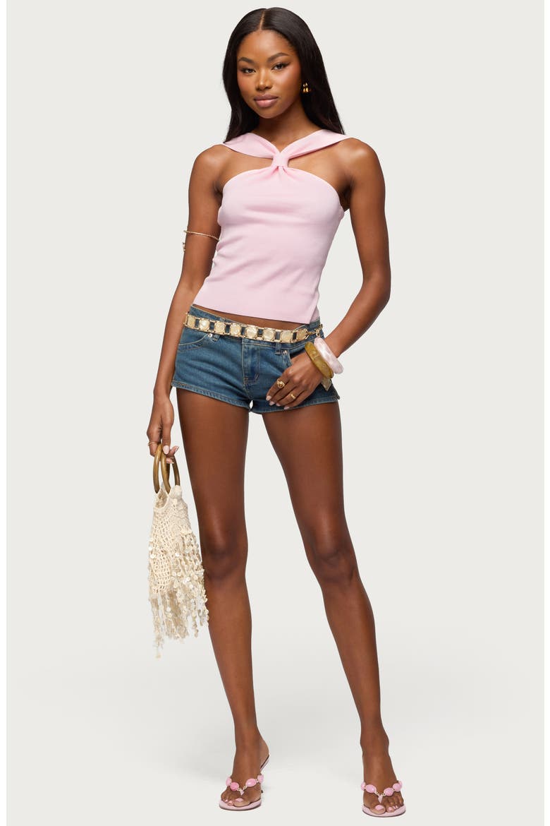 Kerren Knotted Knit Top, Alternate, color, LIGHT-PINK