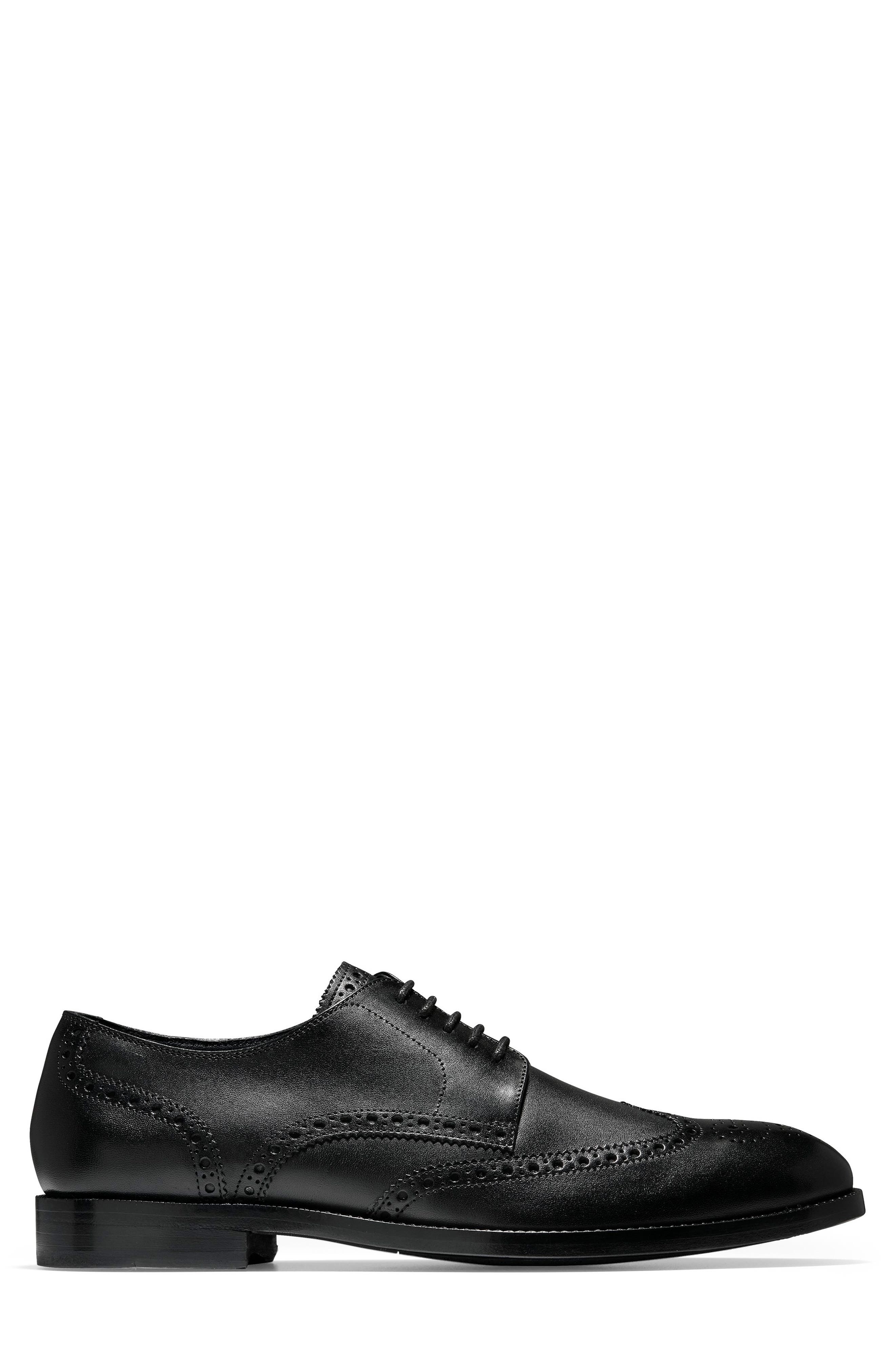 Cole Haan Harrison 2.ZeroGrand Wingtip, Alternate, color, Black