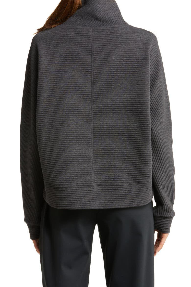 Carey Ridge Funnel Neck Pullover, Alternate, color, BLACK