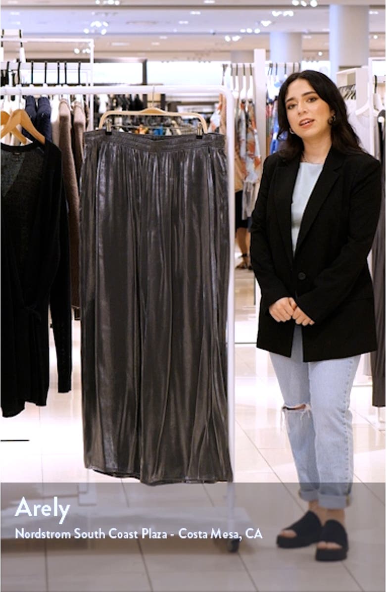 Rib Long Sleeve Wool Blend Midi Sweater Dress, sales video thumbnail