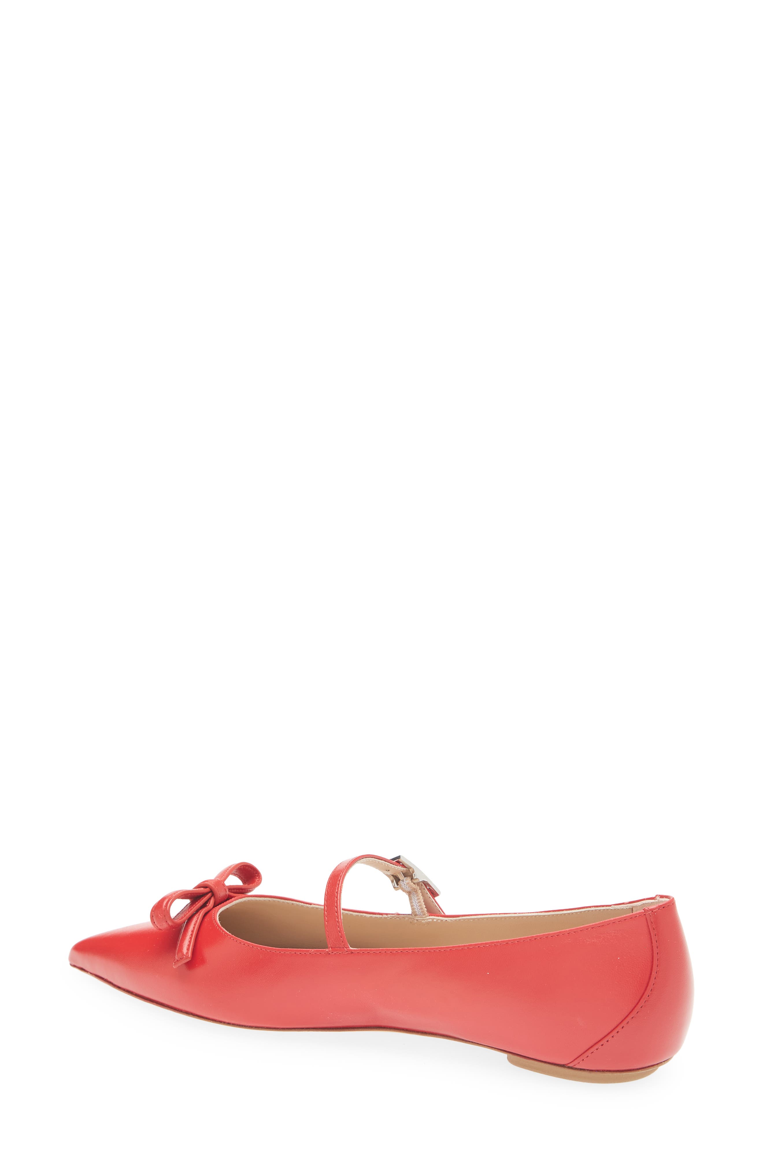 Stuart Weitzman Felicity Bow Mary Jane Flat, Alternate, color, Cherry