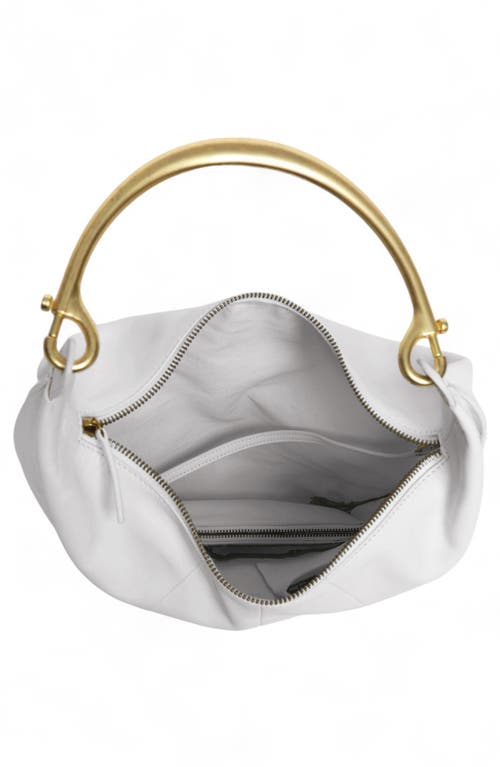 Walter Baker Luna Frame Handle Leather Hobo Bag