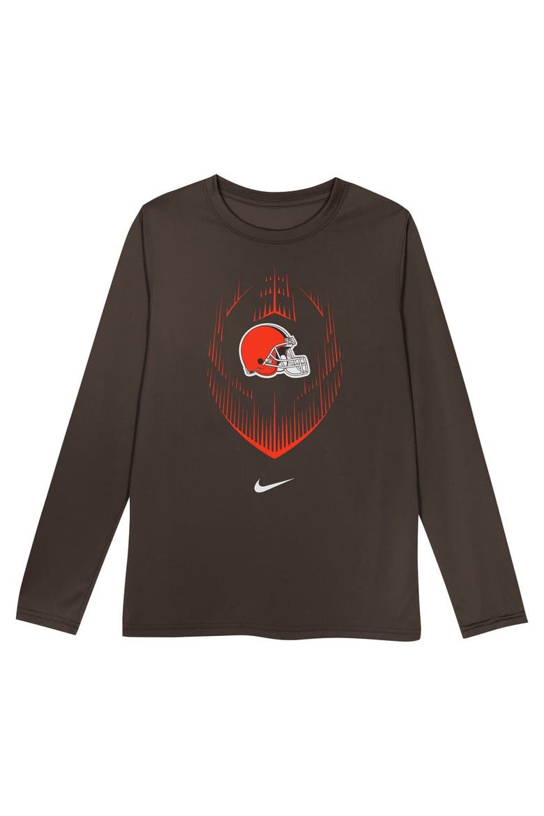 Toddler Nike Brown Cleveland Browns Legend Icon Long Sleeve T-Shirt, Alternate, color, Brown