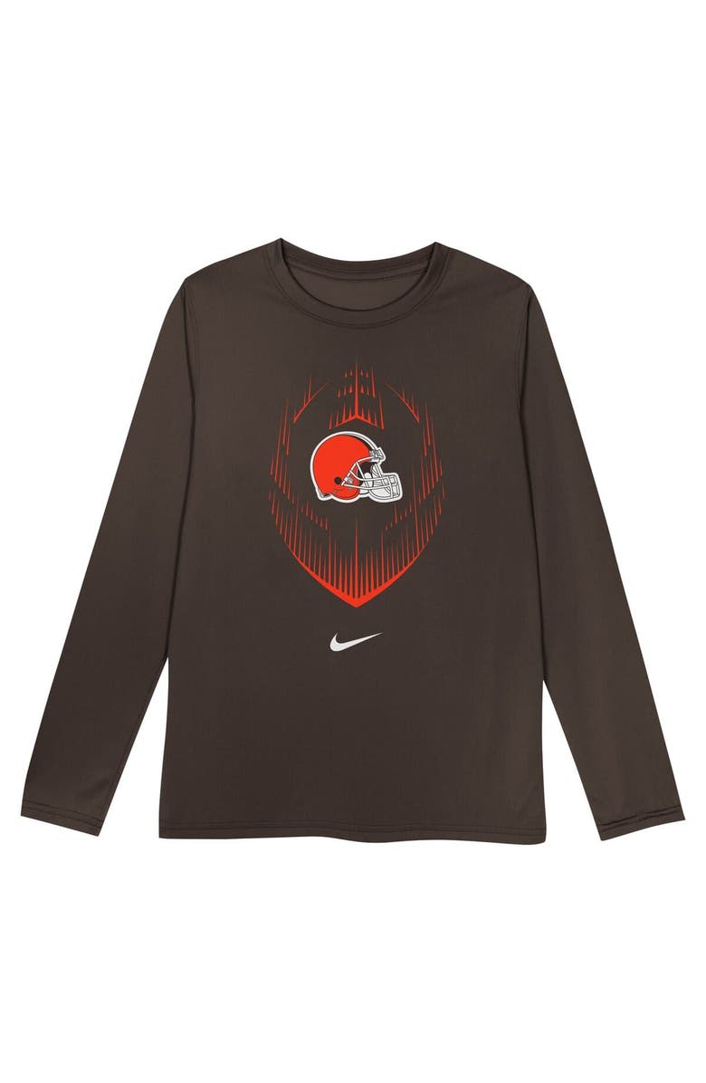 Nike Toddler Nike Brown Cleveland Browns Legend Icon Long Sleeve T-Shirt, Alternate, color, Brown