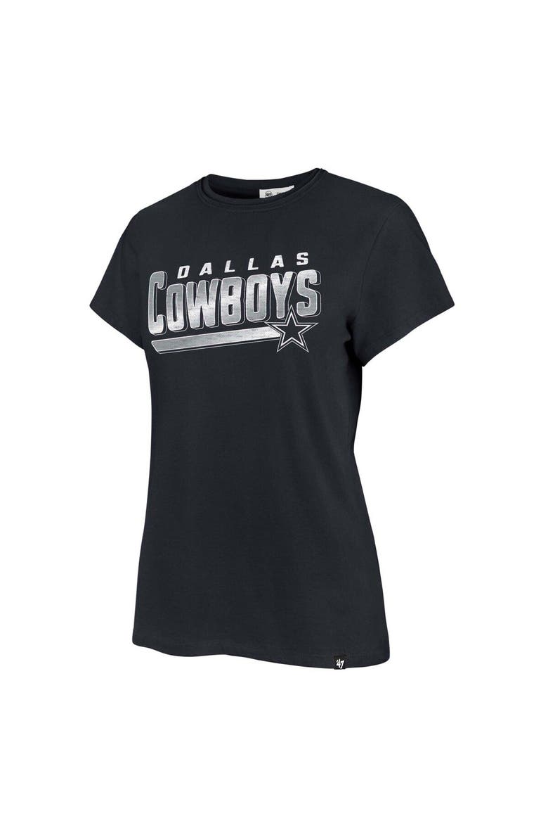 Women's '47 Navy Dallas Cowboys Pep Up Frankie T-Shirt, Alternate, color, Navy