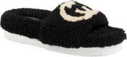 Gucci Eileen Logo Genuine Shearling Slide Sandal