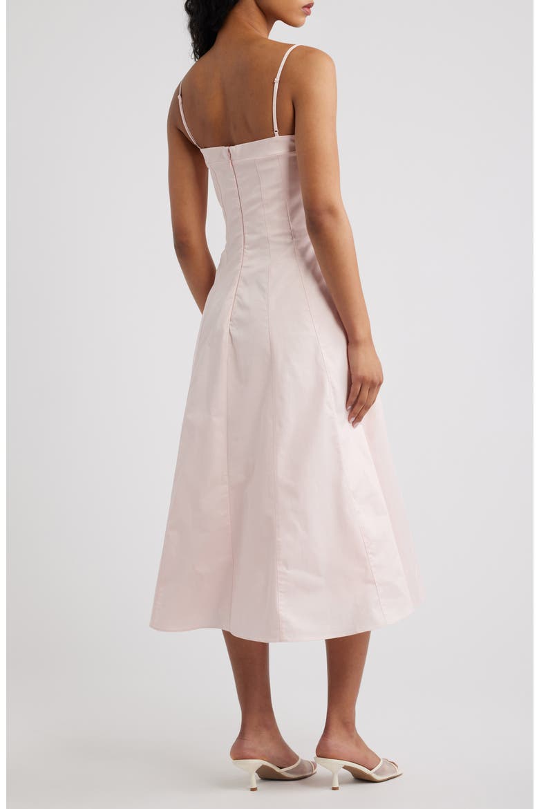 Dolly Seamed Midi Sundress, Alternate, color, PINK
