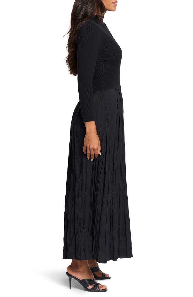 NIC+ZOE Kira Long Sleeve Knit & Woven Dress, Alternate, color, 