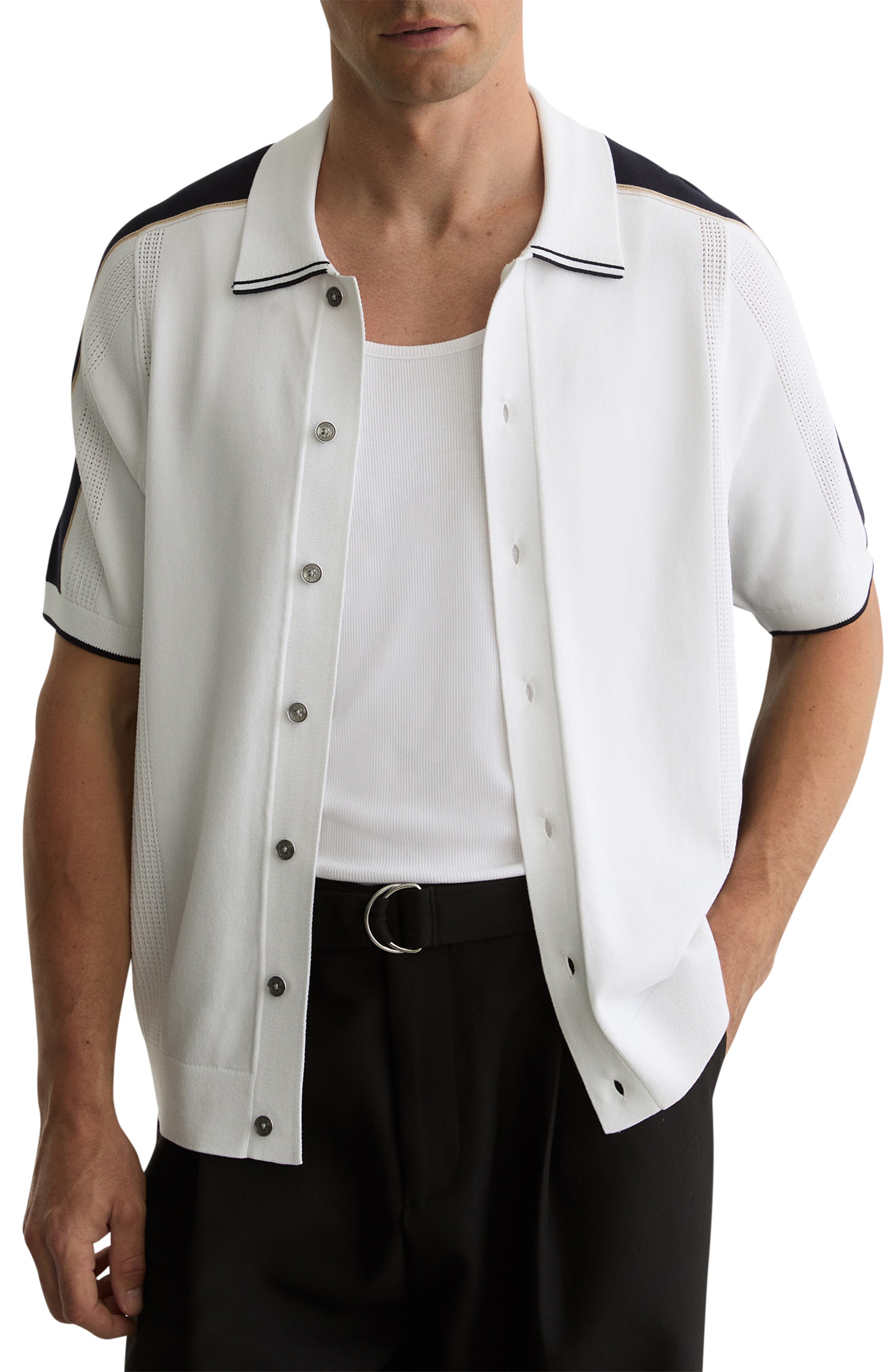 selected NAVY/ WHITE