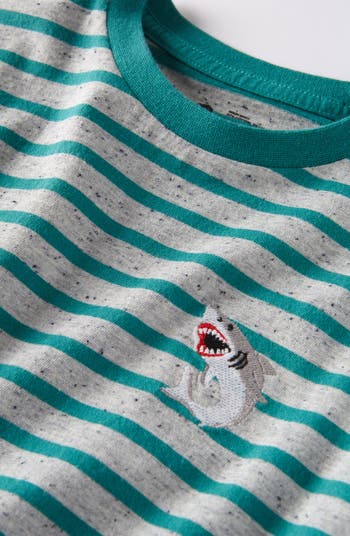 Kids' Stripe Embroidered T-Shirt