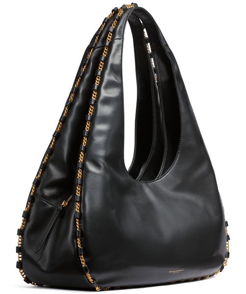 Donna Karan Batiste Shoulder Bag In Black/gold