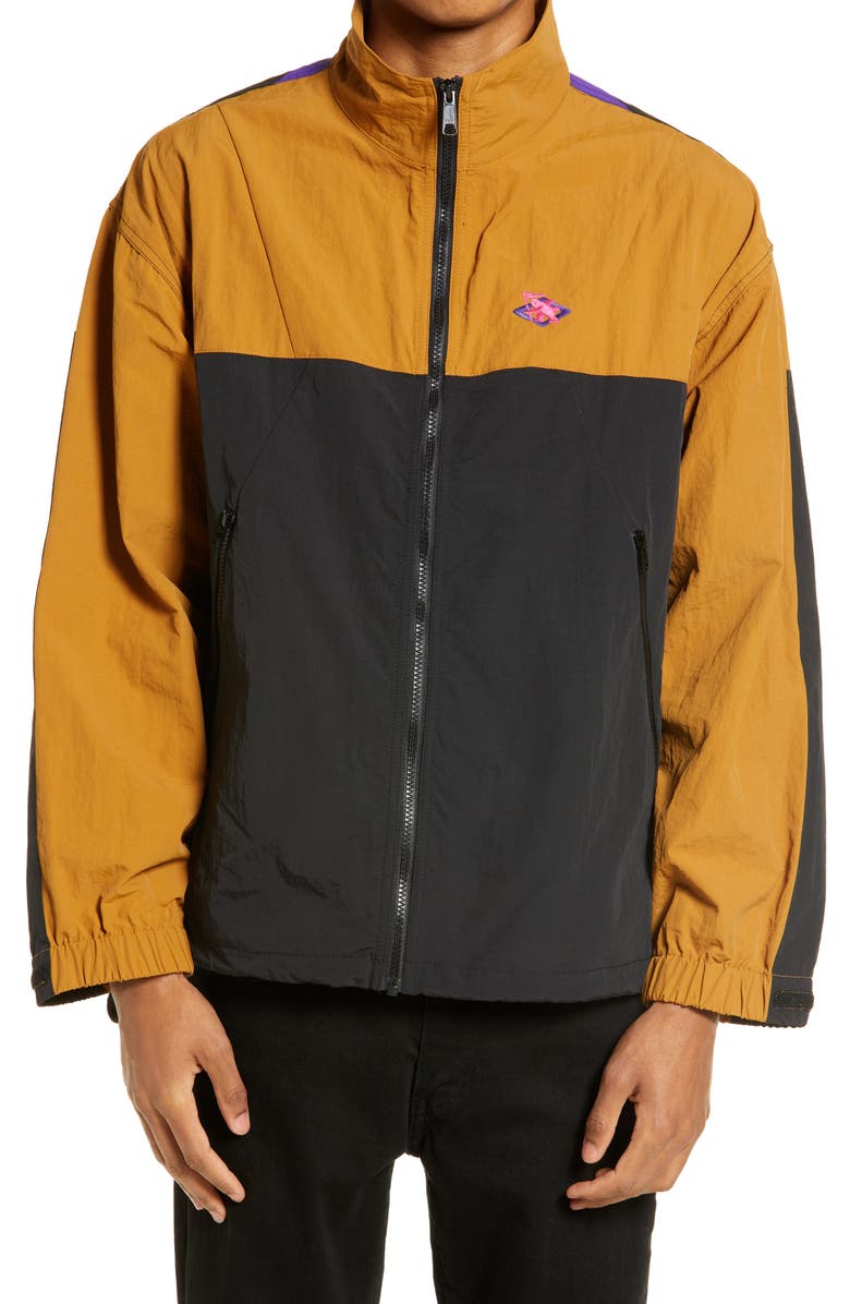 Gotcha Men's Evolve Colorblock Jacket, Alternate, color, Brown Sugar