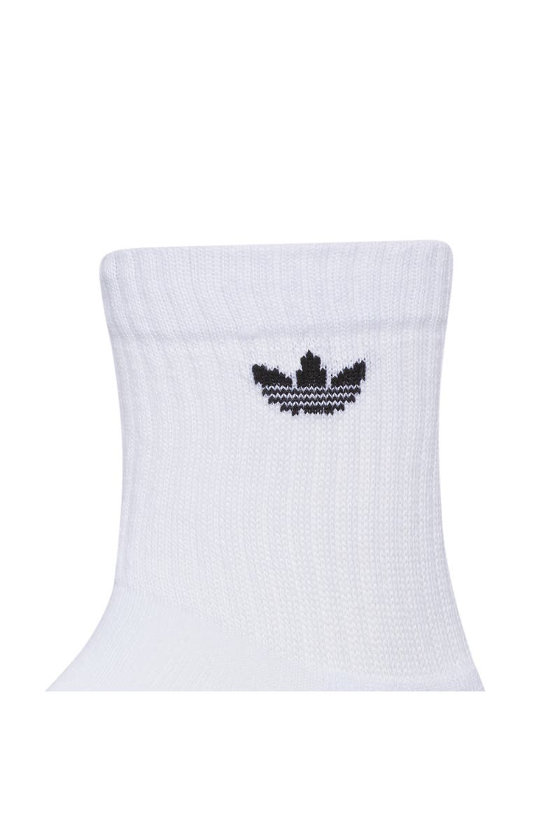 adidas Assorted 3-Pack Trefoil 2.0 High Quarter Socks, Alternate, color, White/ Black/ Wonder White