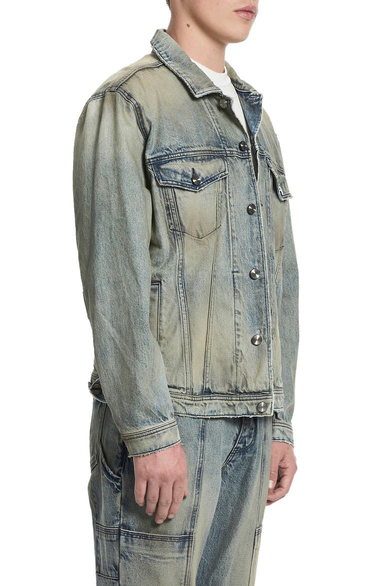 Oversize Denim Trucker Jacket, Alternate, color, VEGA
