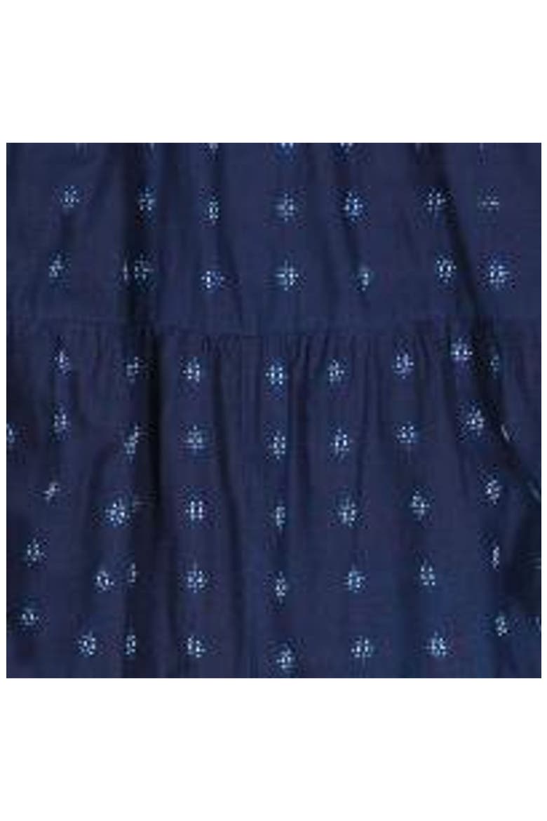 Giselle Women's Maxi Dress Navy Turquoise Swiss Dot, Alternate, color, Blue