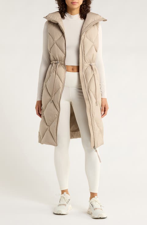 Navine Quilted Longline Down Vest