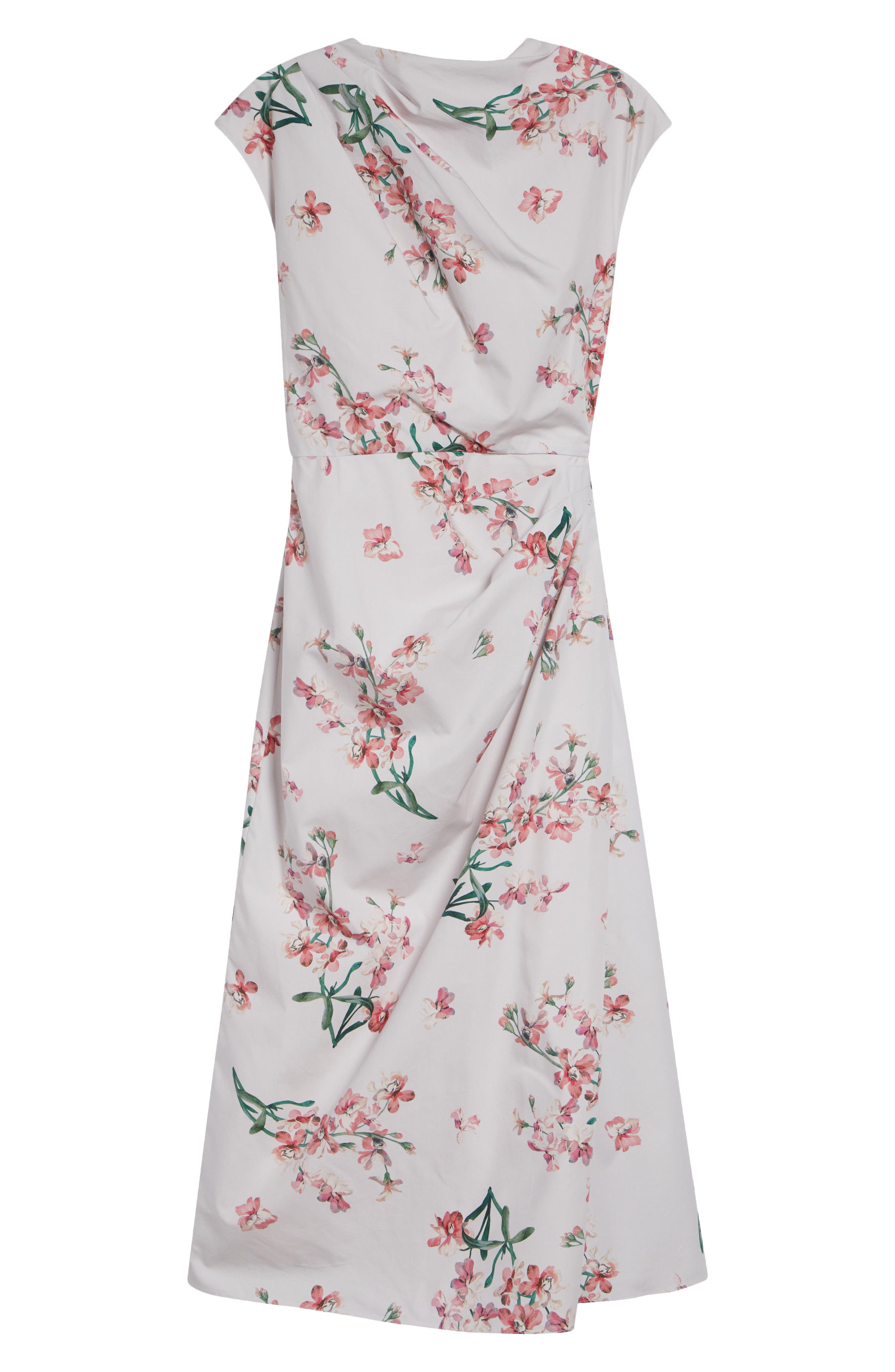 Floral Organic Cotton Midi Dress