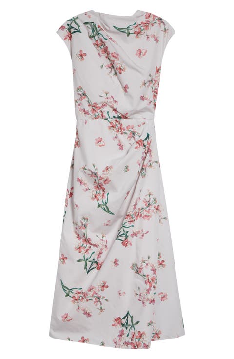 Floral Organic Cotton Midi Dress