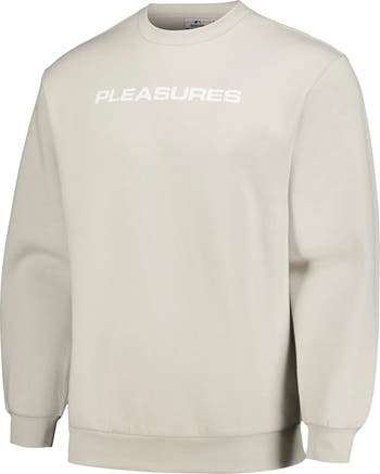 Men's PLEASURES Gray Los Angeles Dodgers Ballpark Pullover Sweatshirt