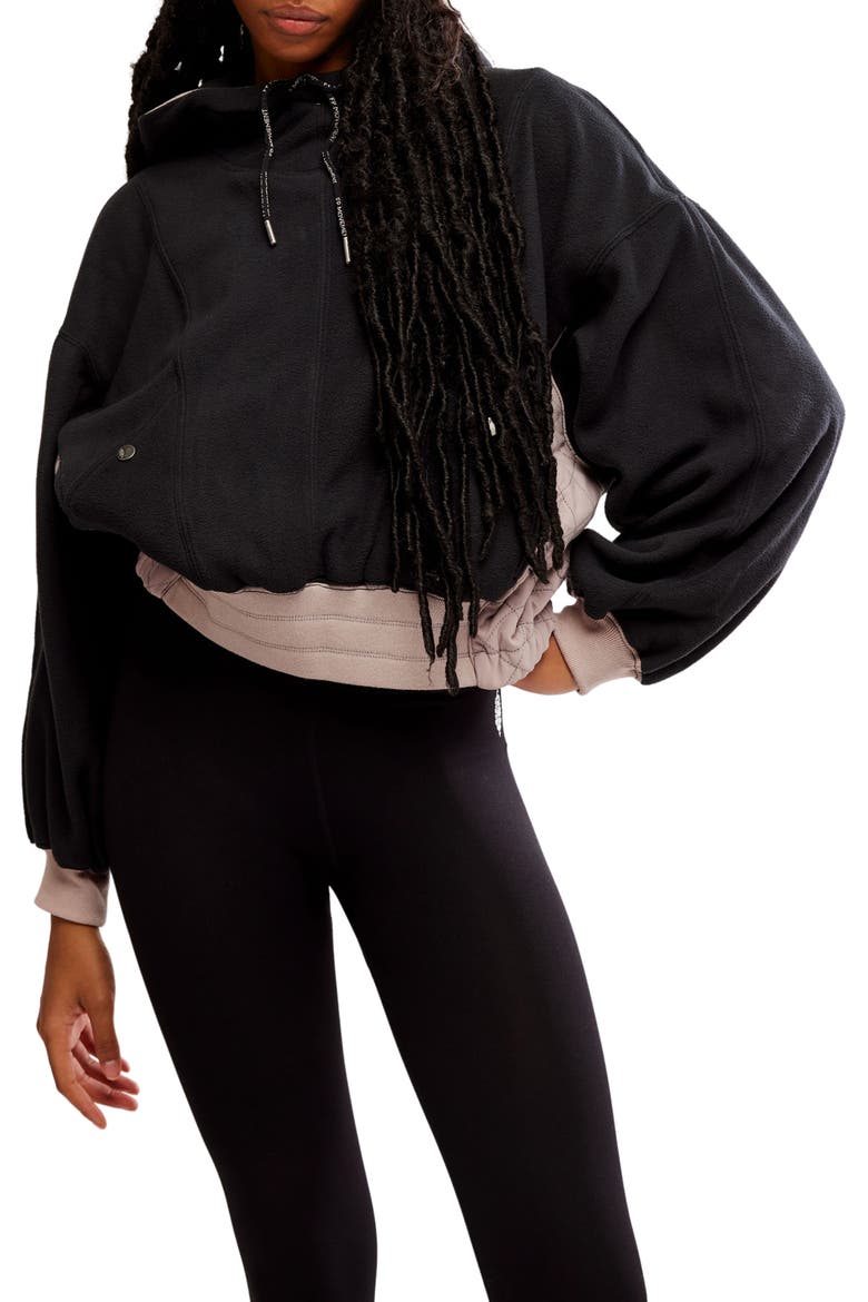 FP Movement Snow Day Hoodie, Main, color, BLACK COMBO