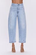 Pistola Blair Bandless High Waist Crop Barrel Jeans