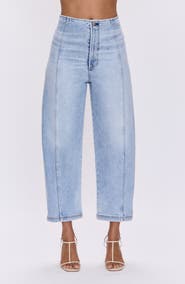 Pistola Blair Bandless High Waist Crop Barrel Jeans