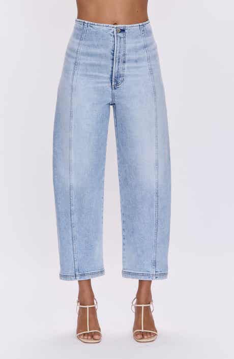 Pistola Blair Bandless High Waist Crop Barrel Jeans