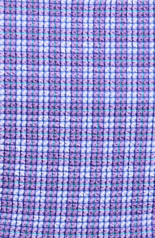 Treasure & Bond Kids' Check Textured Two-piece Swimsuit In Purple