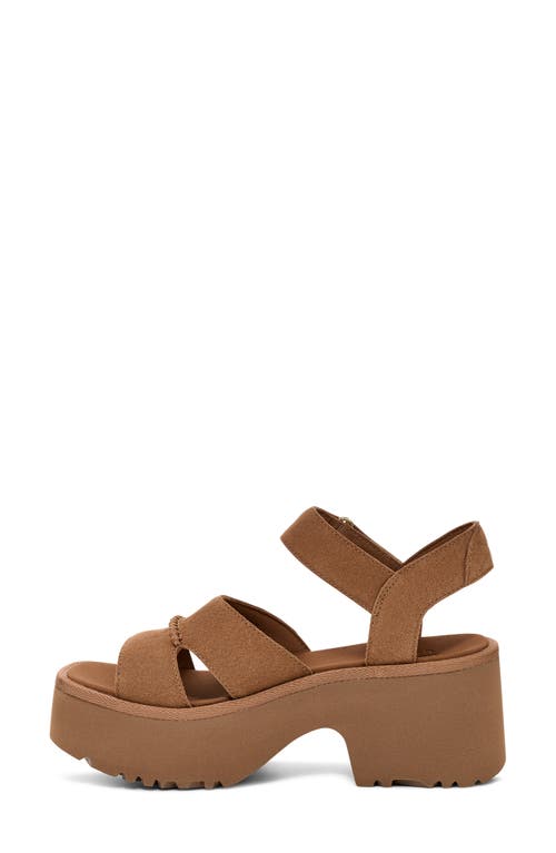 Ugg(r) New Heights Platform Sandal In Chestnut