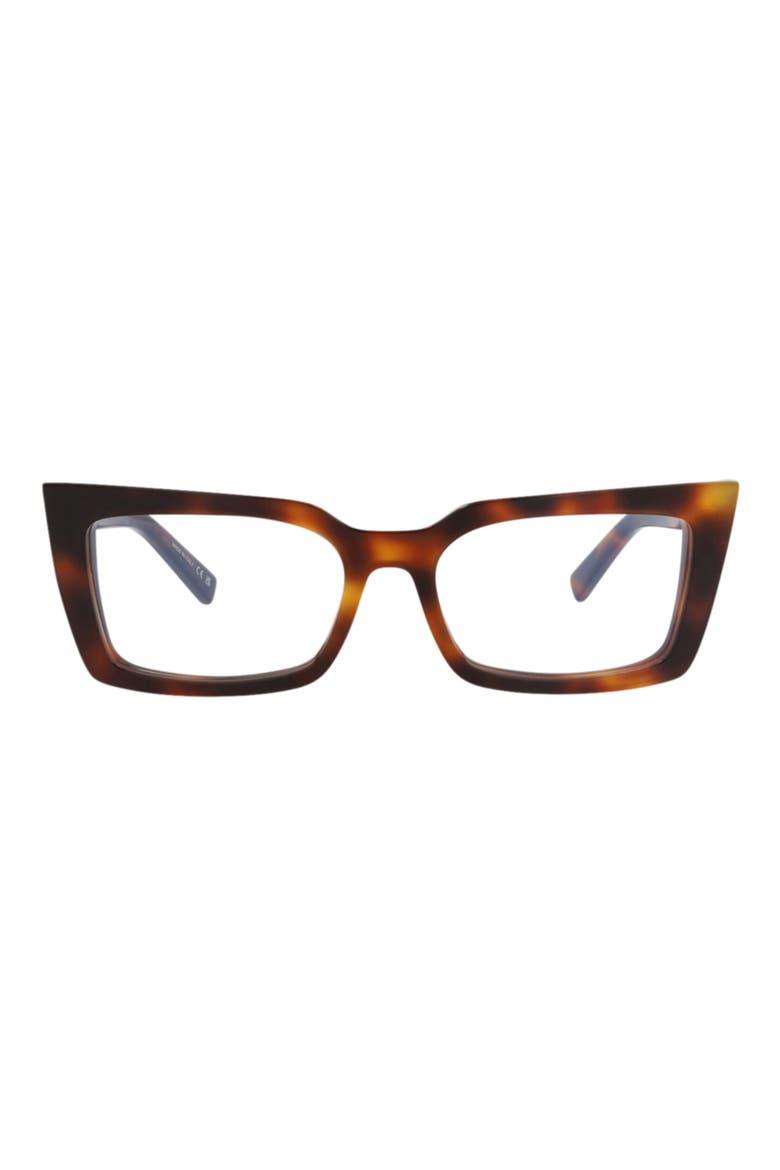 54mm Square Optical Frames, Main, color, HAVANA HAVANA TRANSPARENT